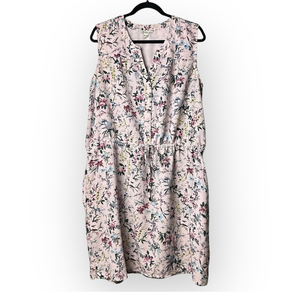 Catherine Malandrino Pink Floral Sleeveless Dress XXL